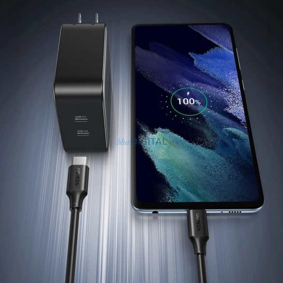 Ugreen US562 USB-C és USB-C PD gyors töltő kábel 1,5m fekete