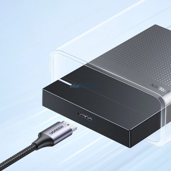 USB C / micro USB-B 3.0 kábel Ugreen US565 5Gb/s 3A 2m - szürke