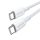 Ugreen US557 USB-C / USB-C PD kábel 100W 1m - fehér Ugreen US557 USB-C / USB-C PD kábel 100W 1m - fehér