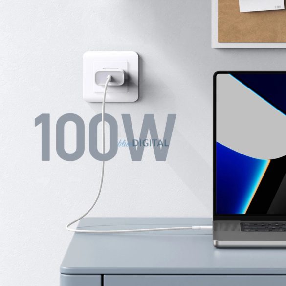 Ugreen US557 USB-C / USB-C PD kábel 100W 1m - fehér