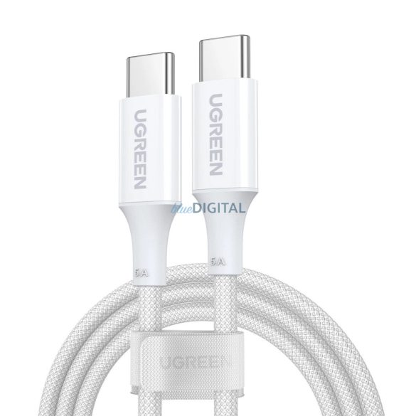 Ugreen US557 USB-C / USB-C PD kábel 100W 1.5m - fehér