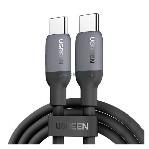 Ugreen US563 USB-C / USB-C PD 60W szilikon kábel 2m - fekete