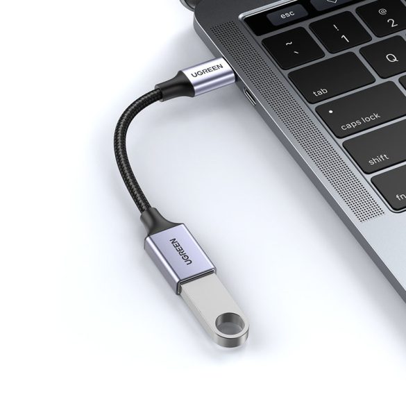 USB C (férfi) - USB (női) 3.0 OTG kábel 0.15m Ugreen US378 - fekete