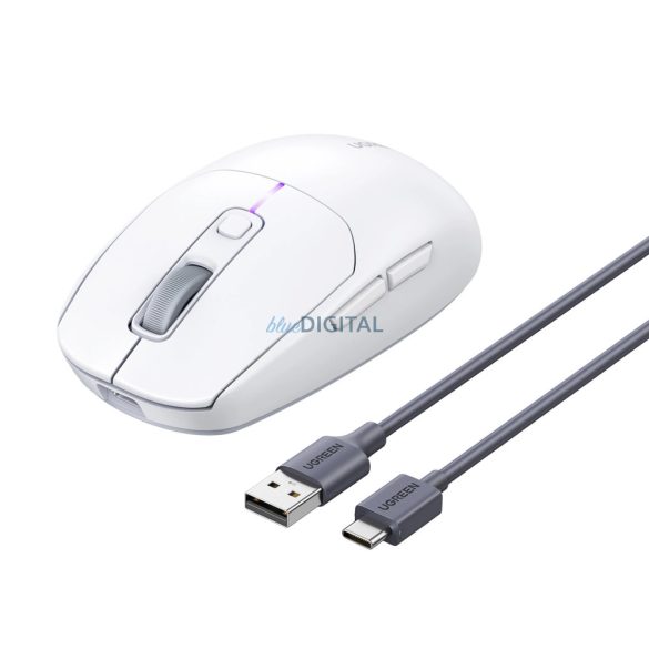 Ugreen MU103 Bluetooth 5.0 egér / 2,4 GHz-es USB vevő - fehér