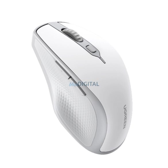 Ugreen MU101 ergonomikus vezeték nélküli egér Bluetooth / 2,4 GHz - fehér