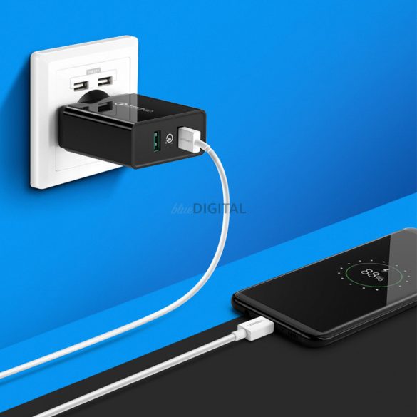 Ugreen töltő 2xUSB-A 36W QC3.0 fekete (CD161)