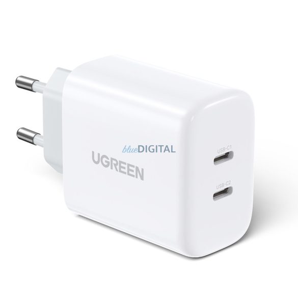 Ugreen töltő 2x USB Type C 40W Power Delivery fehér (10343)