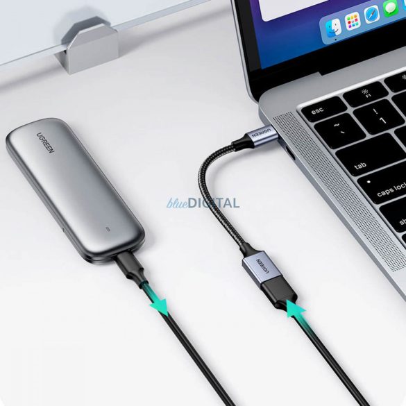 Ugreen OTG adapter kábel USB-C (male) - USB-A (female) 5Gb/s 0.15m fekete (US378)