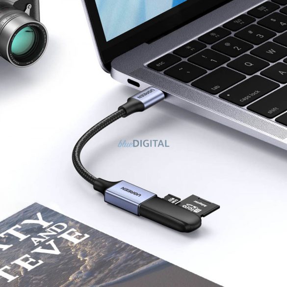 Ugreen OTG adapter kábel USB-C (male) - USB-A (female) 5Gb/s 0.15m fekete (US378)