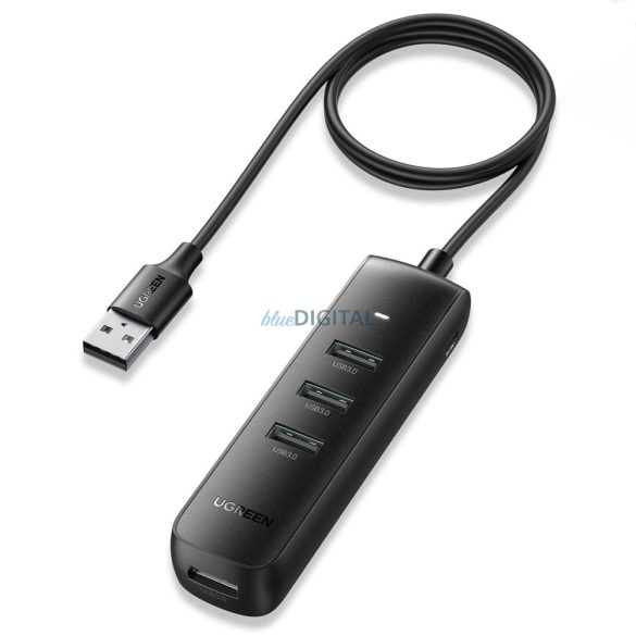 Ugreen HUB USB A típusú elosztó - 4x USB 3.2 Gen 1 fekete (CM416 80657)