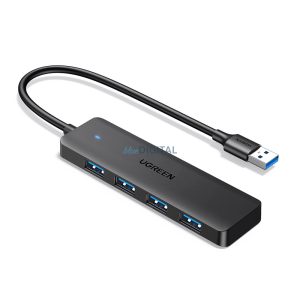 Ugreen CM219 USB Hub 4xUSB-A port USB-A 3.0 kábellel - fekete