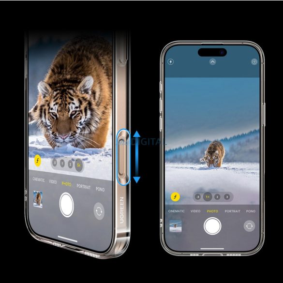 Ugreen Classy Clear Magnetic MagSafe-kompatibilis tok iPhone 16 Pro - átlátszó