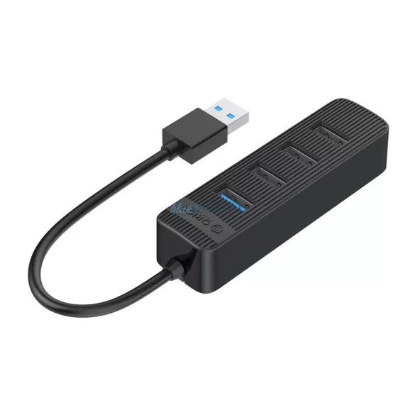 Orico TWU32-4A USB-A 3.1 hub / 1x USB-A 3.1 + 3x USB-A 2.0 + USB-C 5V/3A - fekete színben