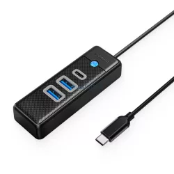   Orico PWC2U-C3 USB-C hub / 2x USB-A 3.0 + 1x USB-C 3.0 - Fekete