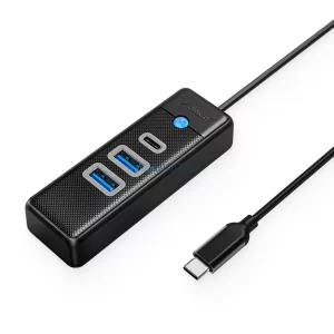 Orico PWC2U-C3 USB-C hub / 2x USB-A 3.0 + 1x USB-C 3.0 - Fekete