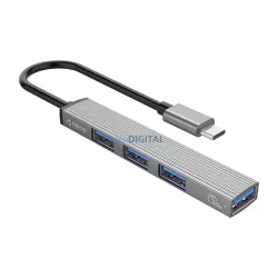   Orico AH-13 USB-C Hub dokkolóállomás 1x USB-A 3.0 + 3x USB-A 2.0 - szürke
