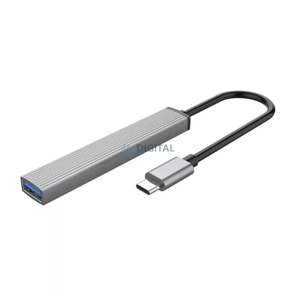 Orico AH-13 USB-C Hub dokkolóállomás 1x USB-A 3.0 + 3x USB-A 2.0 - szürke
