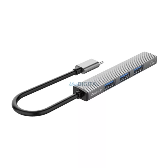Orico AH-13 USB-C Hub dokkolóállomás 1x USB-A 3.0 + 3x USB-A 2.0 - szürke