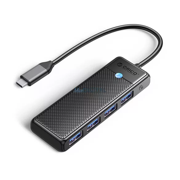 Orico PAPW4A-C3 USB-A hub dokkolóállomás 4x USB-A 3.0 - Fekete