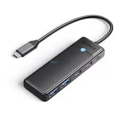   Hub USB-C Orico PAPW2AC-C3 dokkolóállomás 2x USB-A 3.0 + 2x USB-C 3.0 - fekete