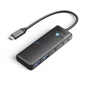 Hub USB-C Orico PAPW2AC-C3 dokkolóállomás 2x USB-A 3.0 + 2x USB-C 3.0 - fekete