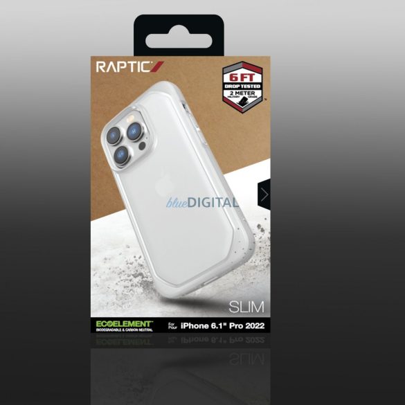 Raptic Slim tok iPhone 14 Pro hátlap átlátszó