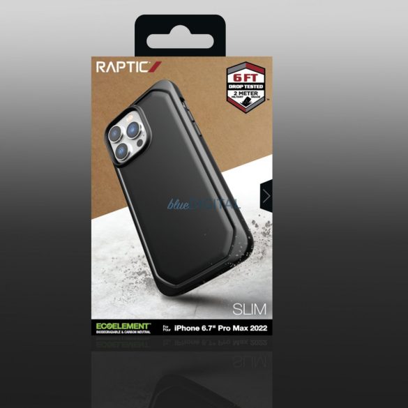 Raptic Slim tok iPhone 14 Pro Max hátlap fekete