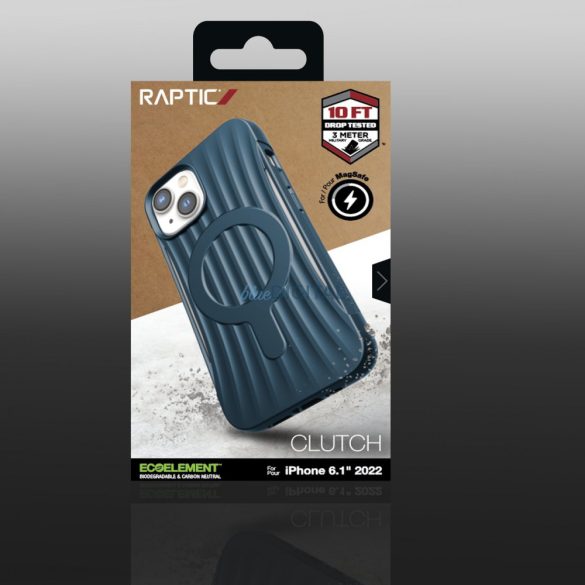 Raptic Clutch Case iPhone 14 tok MagSafe hátlapi borítással kék