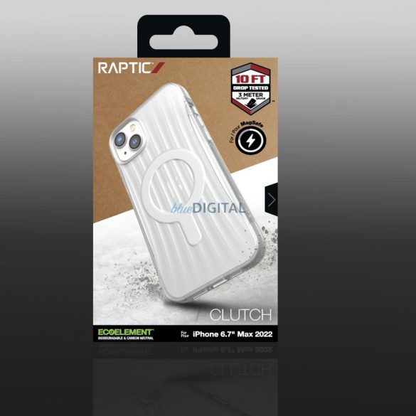 Raptic Clutch tok iPhone 14 Plus MagSafe hátlappal átlátszó tok