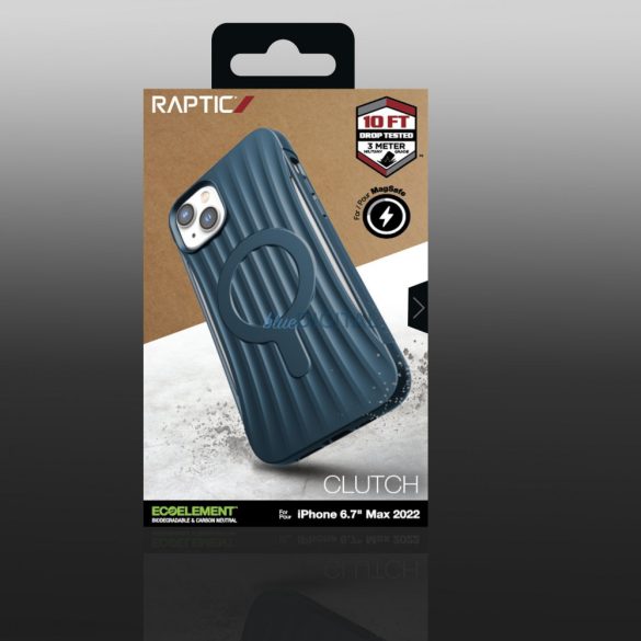 Raptic Clutch tok iPhone 14 Plus MagSafe hátlapi borítással kék