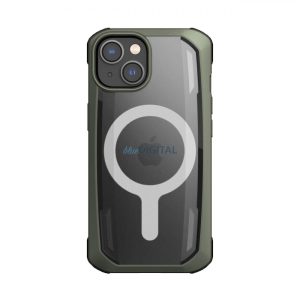 Raptic Secure Case iPhone 14 tok MagSafe páncélozott borítással zöld