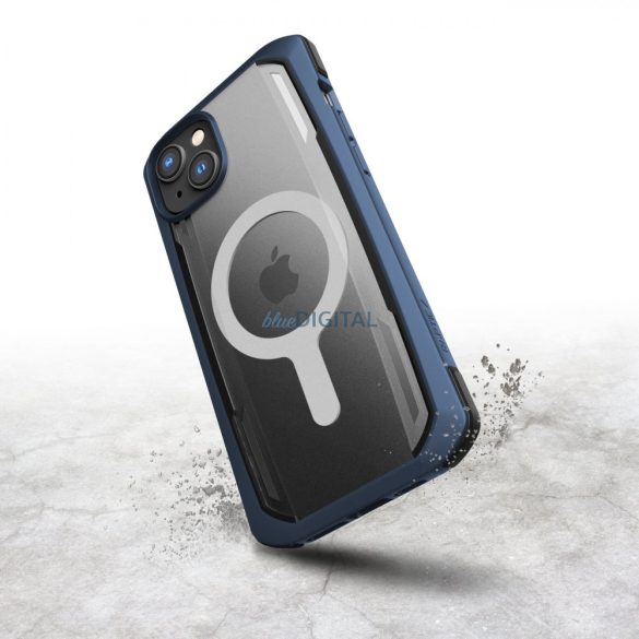 Raptic Secure tok iPhone 14 Pro készülékhez MagSafe páncélozott borítással kék