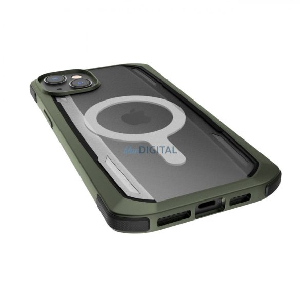 Raptic Secure Case iPhone 14 Pro tok MagSafe páncélozott borítással zöld