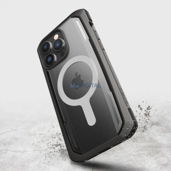 Raptic Secure tok iPhone 14 Pro Max készülékhez MagSafe páncélozott borítással fekete