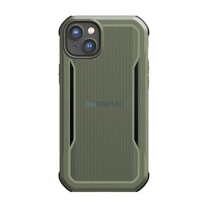 Raptic Fort Case iPhone 14 tok MagSafe páncélozott borítással zöld