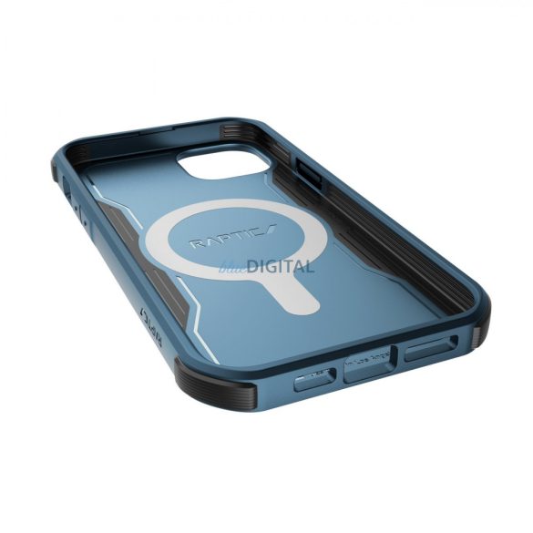 Raptic Fort Case iPhone 14 tok MagSafe páncélozott kék borítással