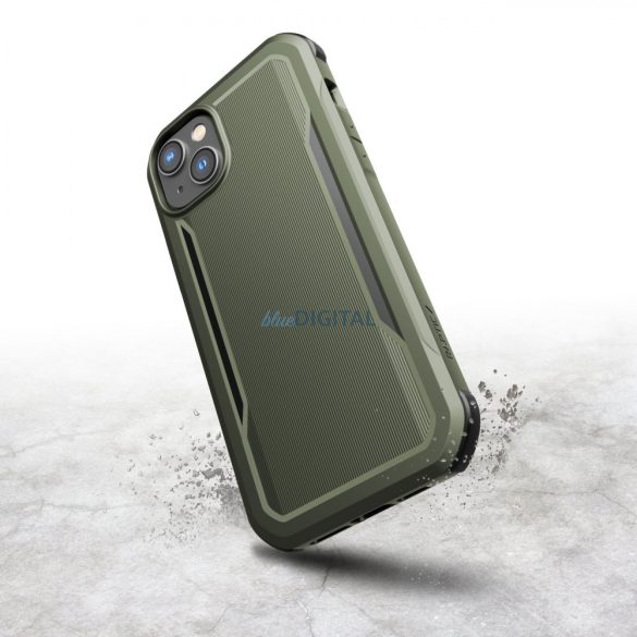 Raptic Fort Case iPhone 14 Pro tok MagSafe páncélozott borítással zöld