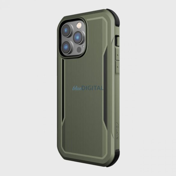 Raptic Fort Case iPhone 14 Pro tok MagSafe páncélozott borítással zöld