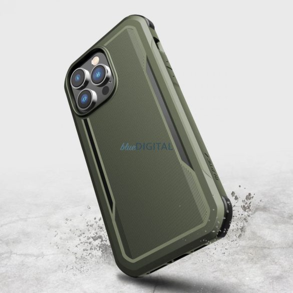 Raptic Fort Case iPhone 14 Pro tok MagSafe páncélozott borítással zöld