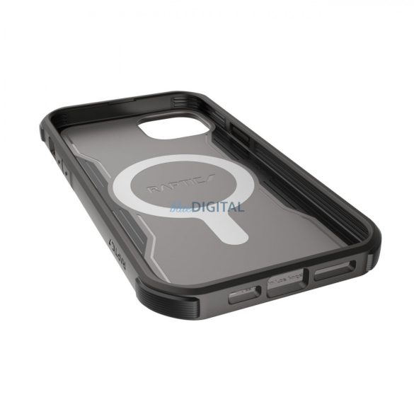 Raptic Fort Case iPhone 14 Pro tok MagSafe páncélozott borítással fekete