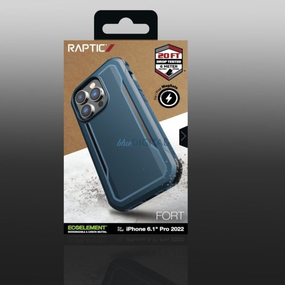 Raptic X-Doria Fort Case iPhone 14 Pro tok MagSafe Armor kék toksal