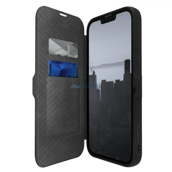 Raptic X-Doria Urban Folio tok iPhone 14 Plus flip cover fekete