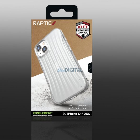 Raptic Clutch tok iPhone 14 hátlap átlátszó