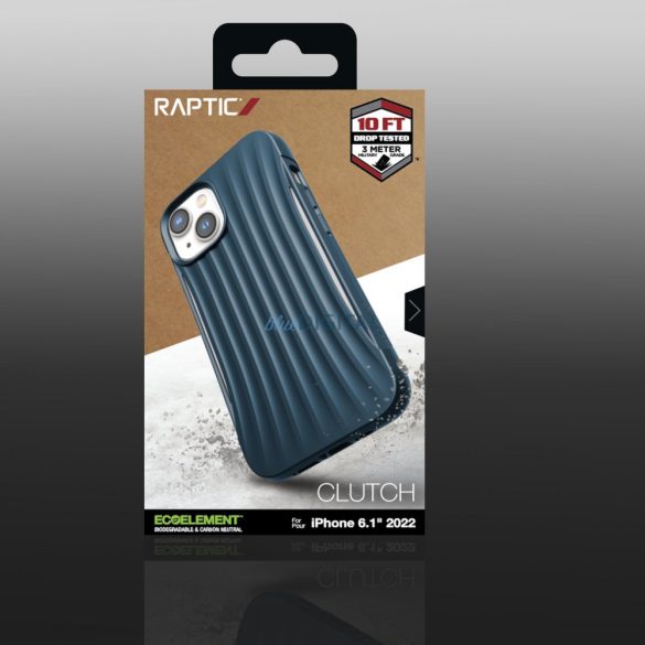 Raptic Clutch tok iPhone 14 hátlap kék