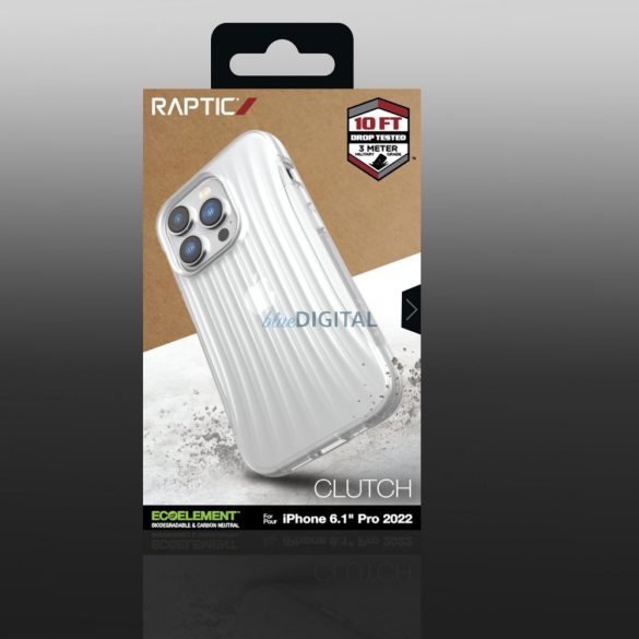 Raptic Clutch tok iPhone 14 Pro hátlap átlátszó