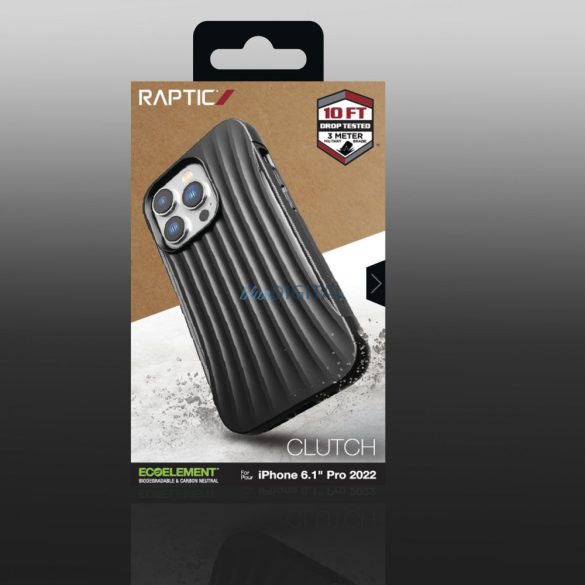 Raptic Clutch tok iPhone 14 Pro hátlap fekete