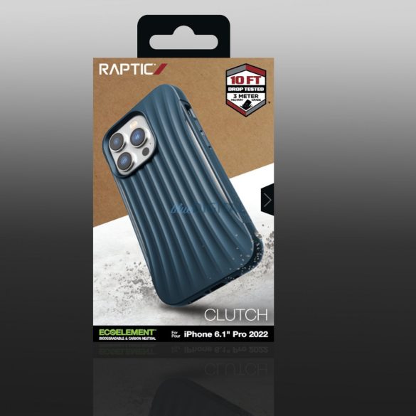 Raptic Clutch tok iPhone 14 Pro hátlap kék