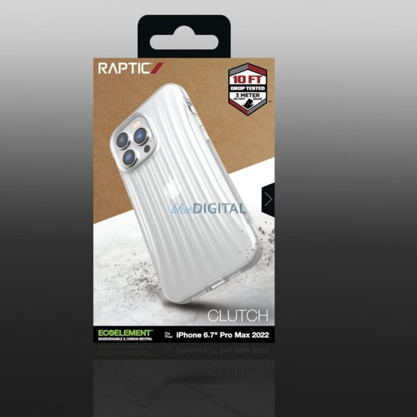 Raptic Clutch tok iPhone 14 Pro Max hátlap átlátszó