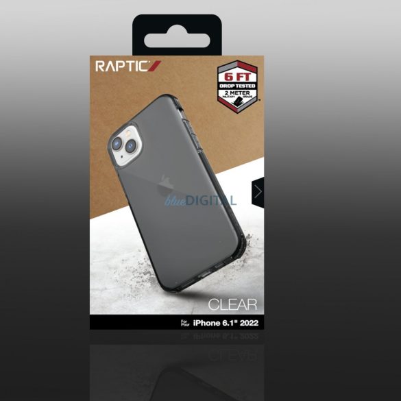 Raptic Clear Case iPhone 14 páncélozott tok szürke