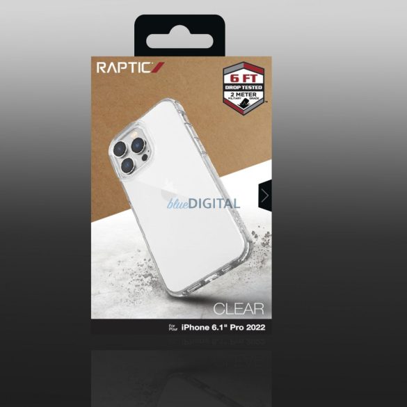 Raptic Clear Case iPhone 14 Pro páncélozott átlátszó tok